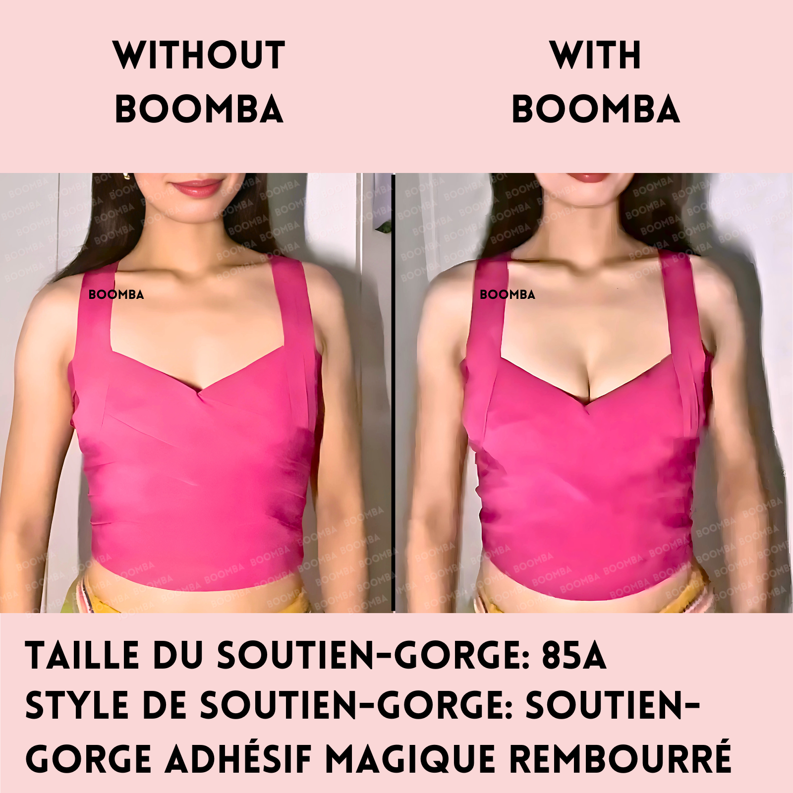 Soutien-gorge adhésif magique rembourré
