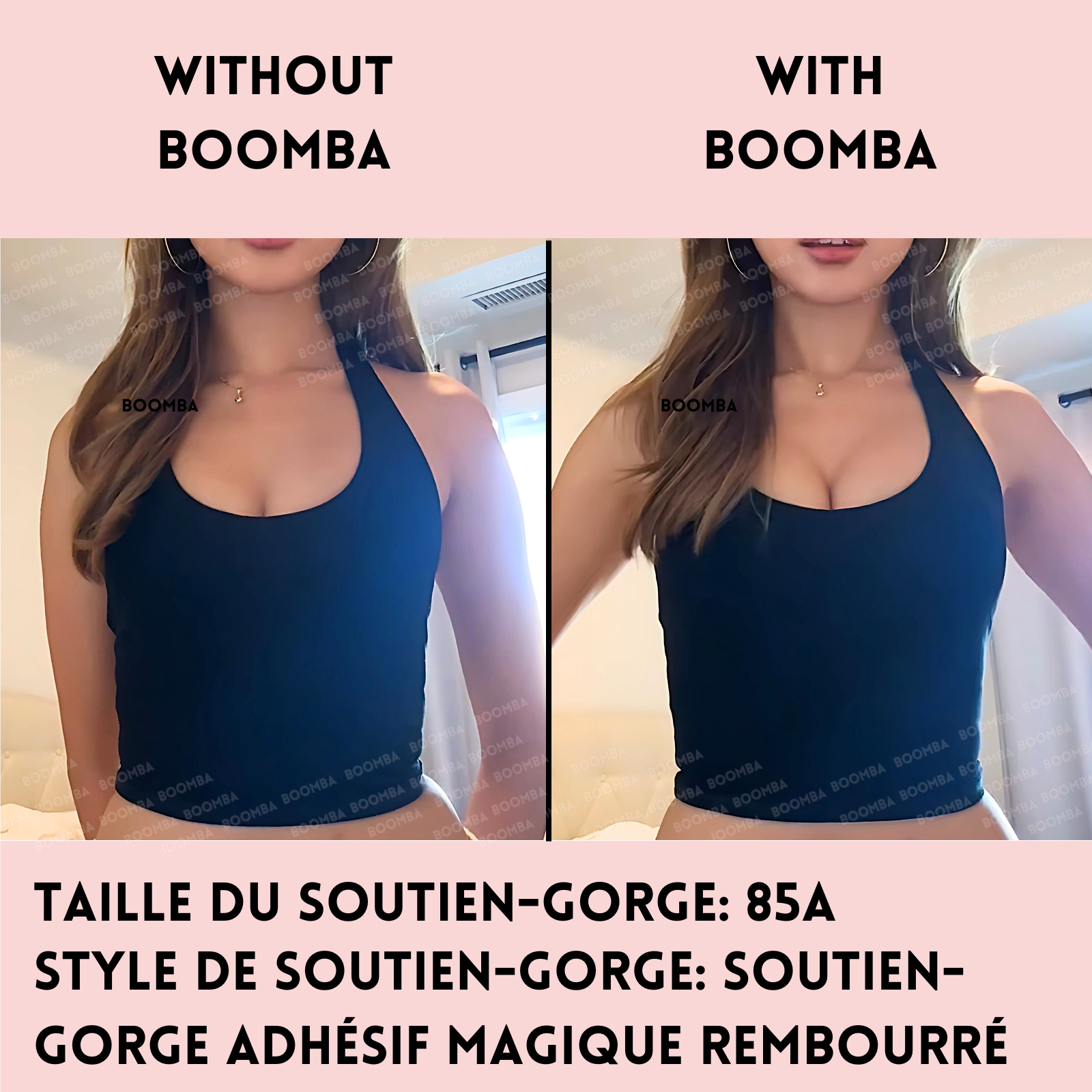 Soutien-gorge adhésif magique rembourré