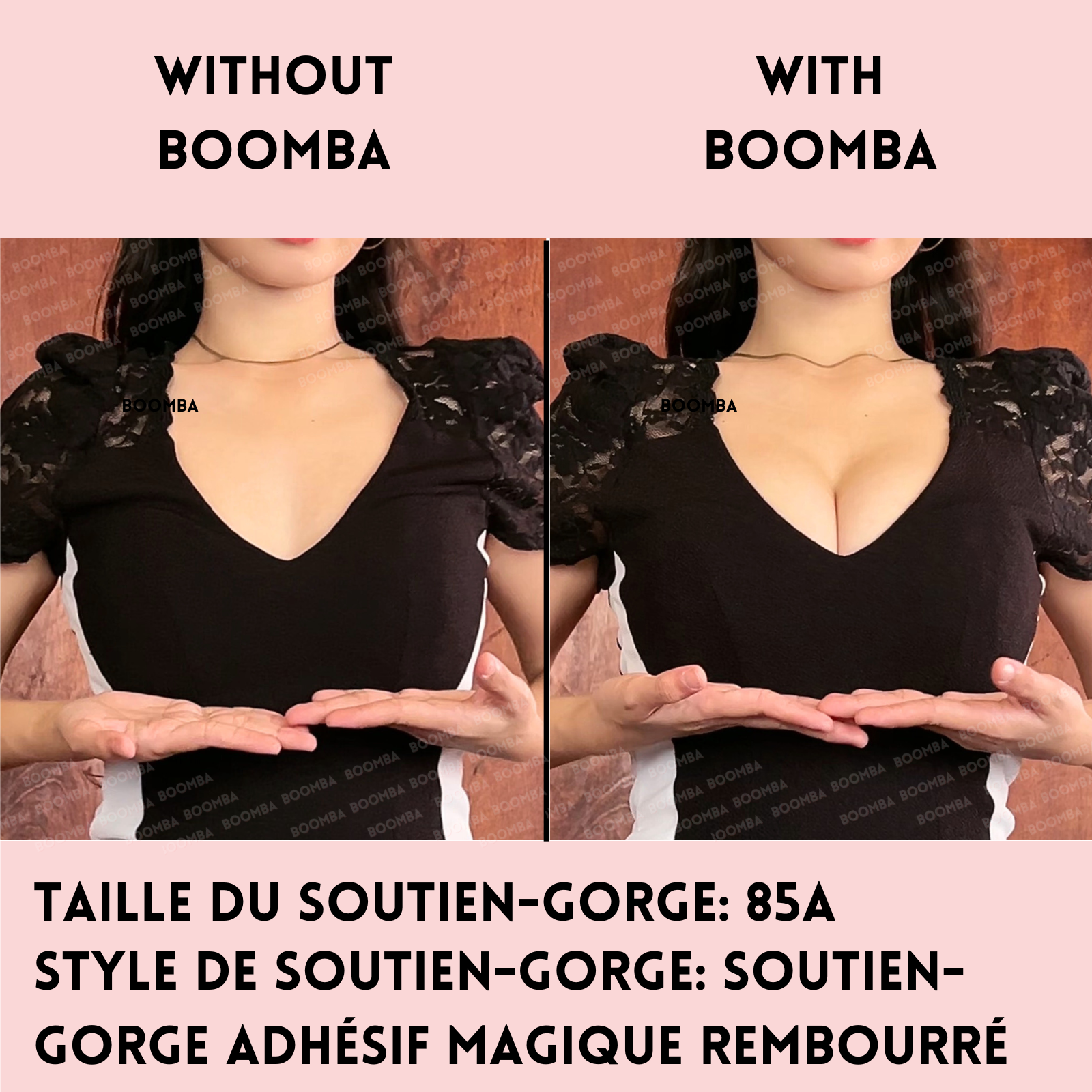 Soutien-gorge adhésif magique rembourré