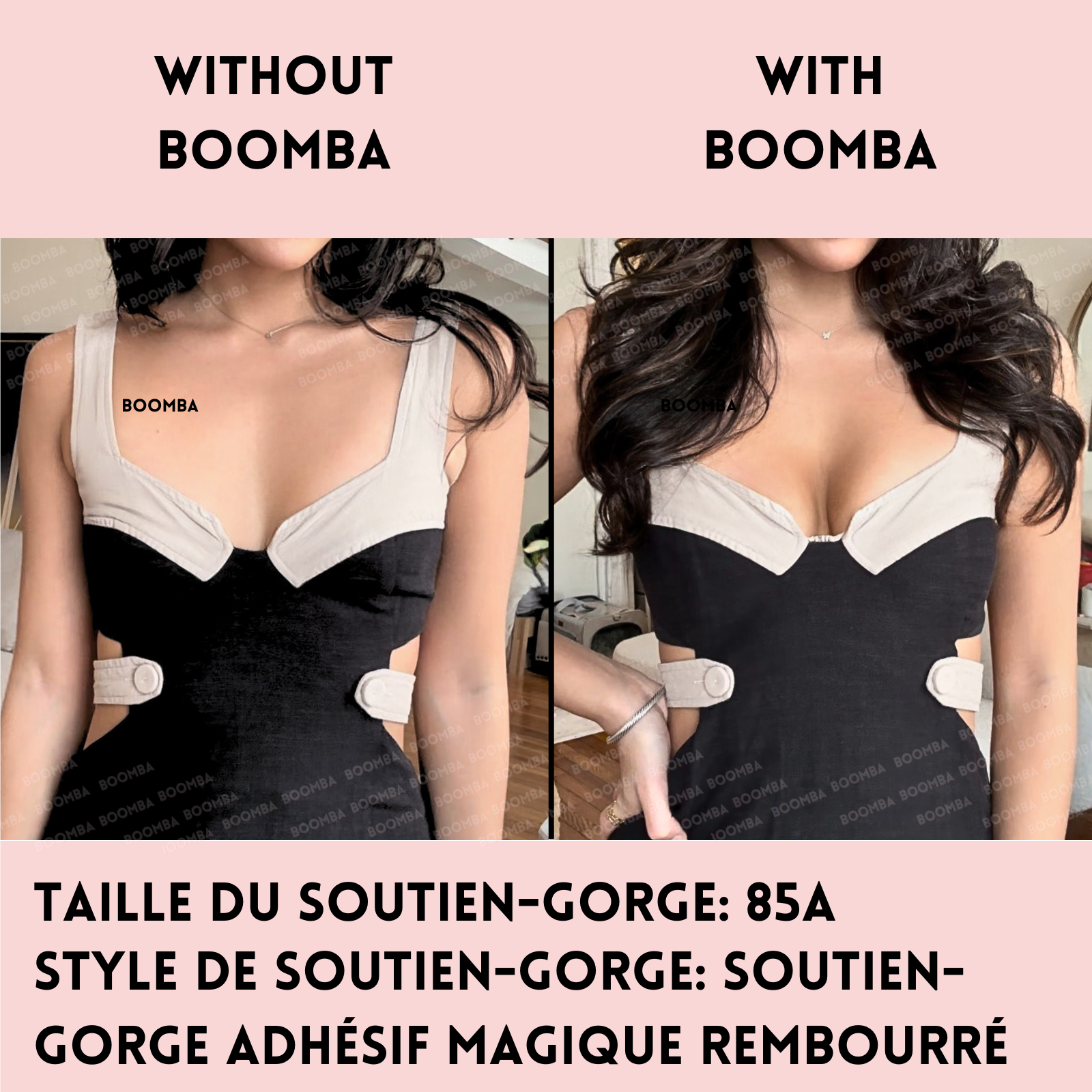 Soutien-gorge adhésif magique rembourré