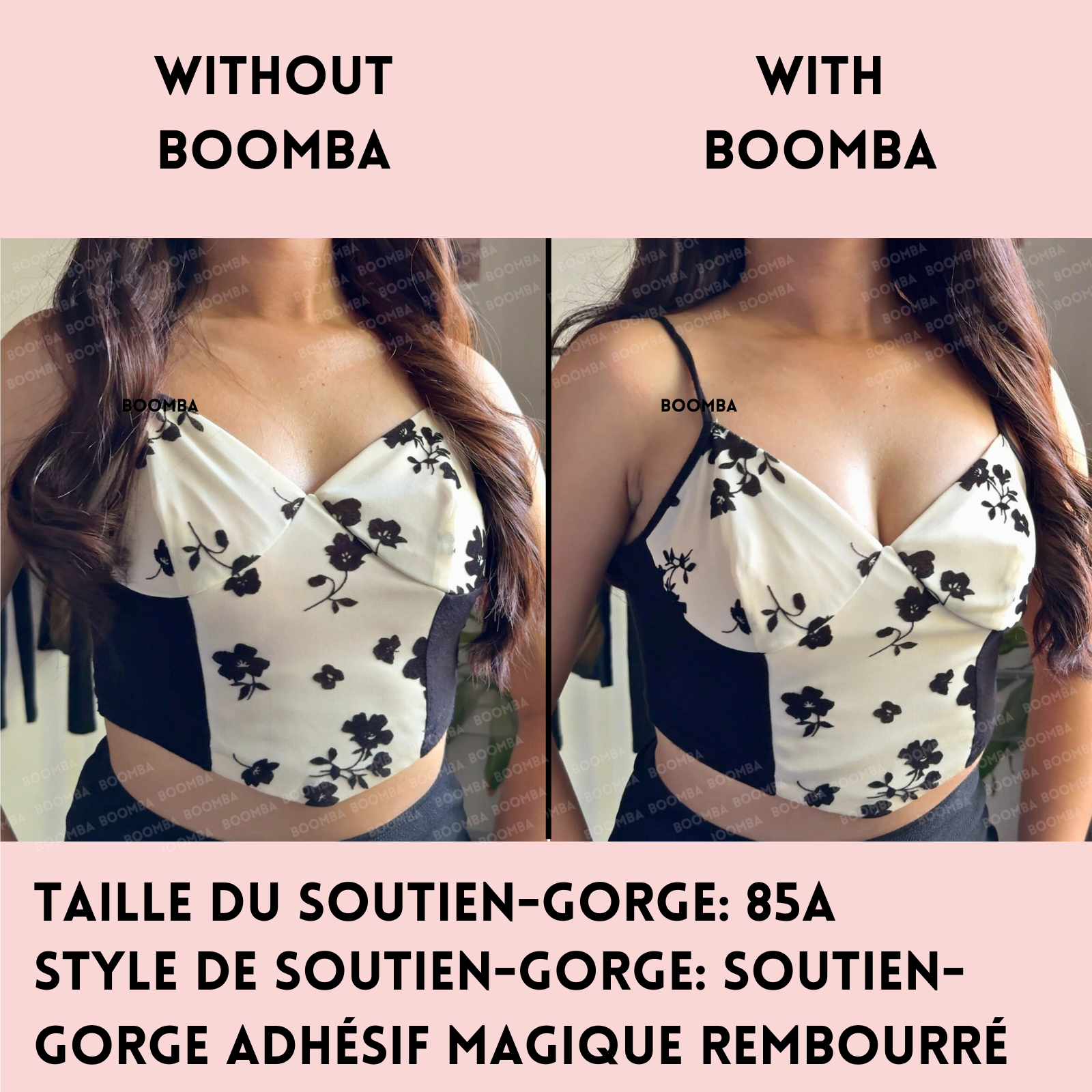 Soutien-gorge adhésif magique rembourré