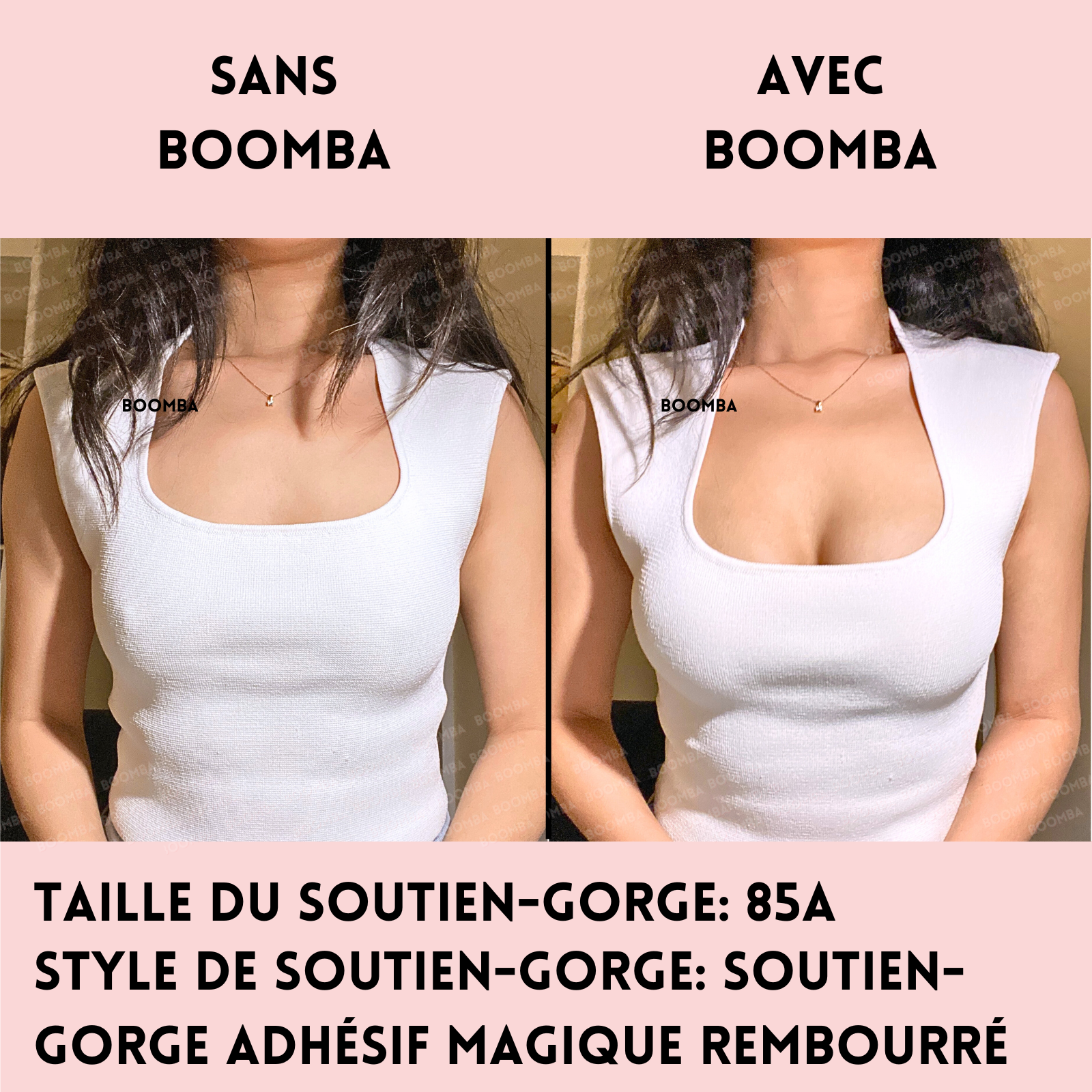 Soutien-gorge adhésif magique rembourré