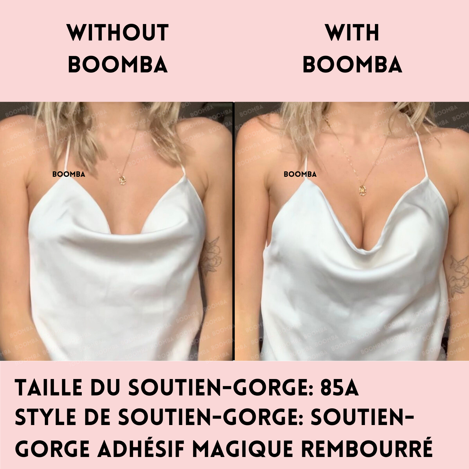 Soutien-gorge adhésif magique rembourré