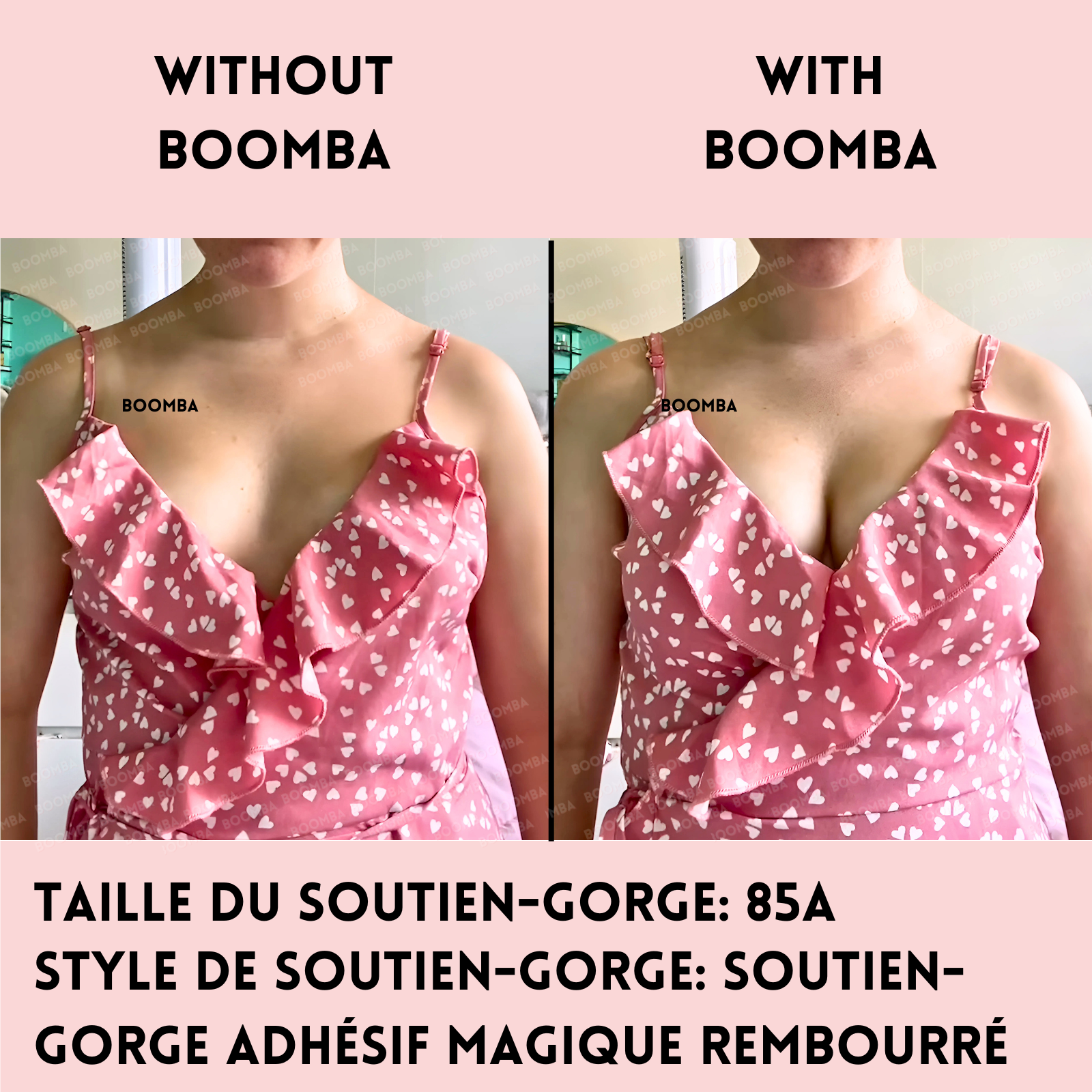 Soutien-gorge adhésif magique rembourré