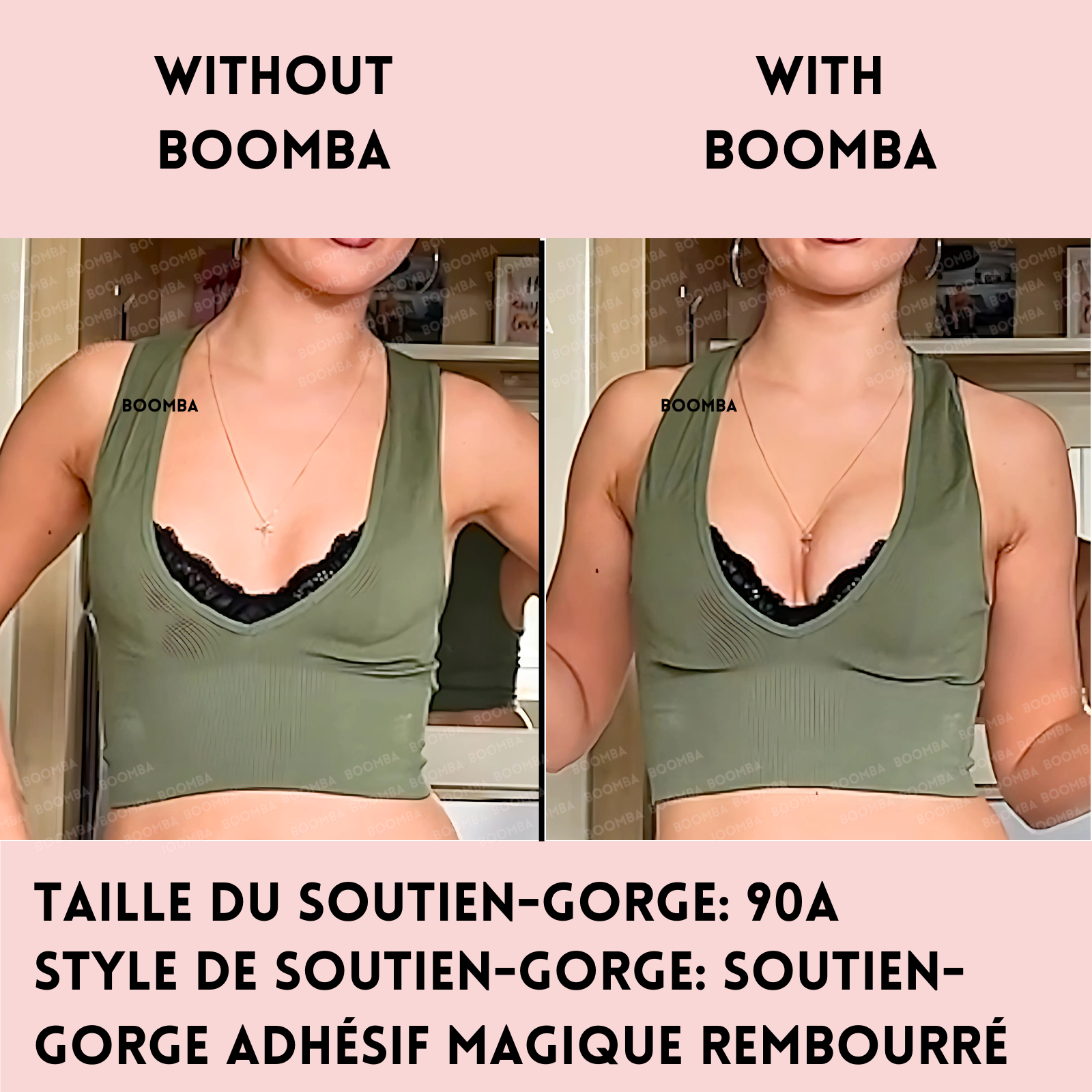 Soutien-gorge adhésif magique rembourré