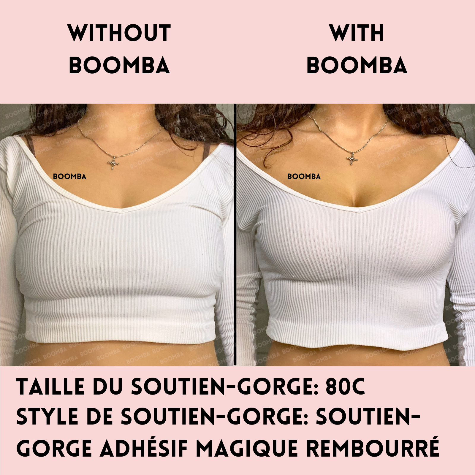 Soutien-gorge adhésif magique rembourré