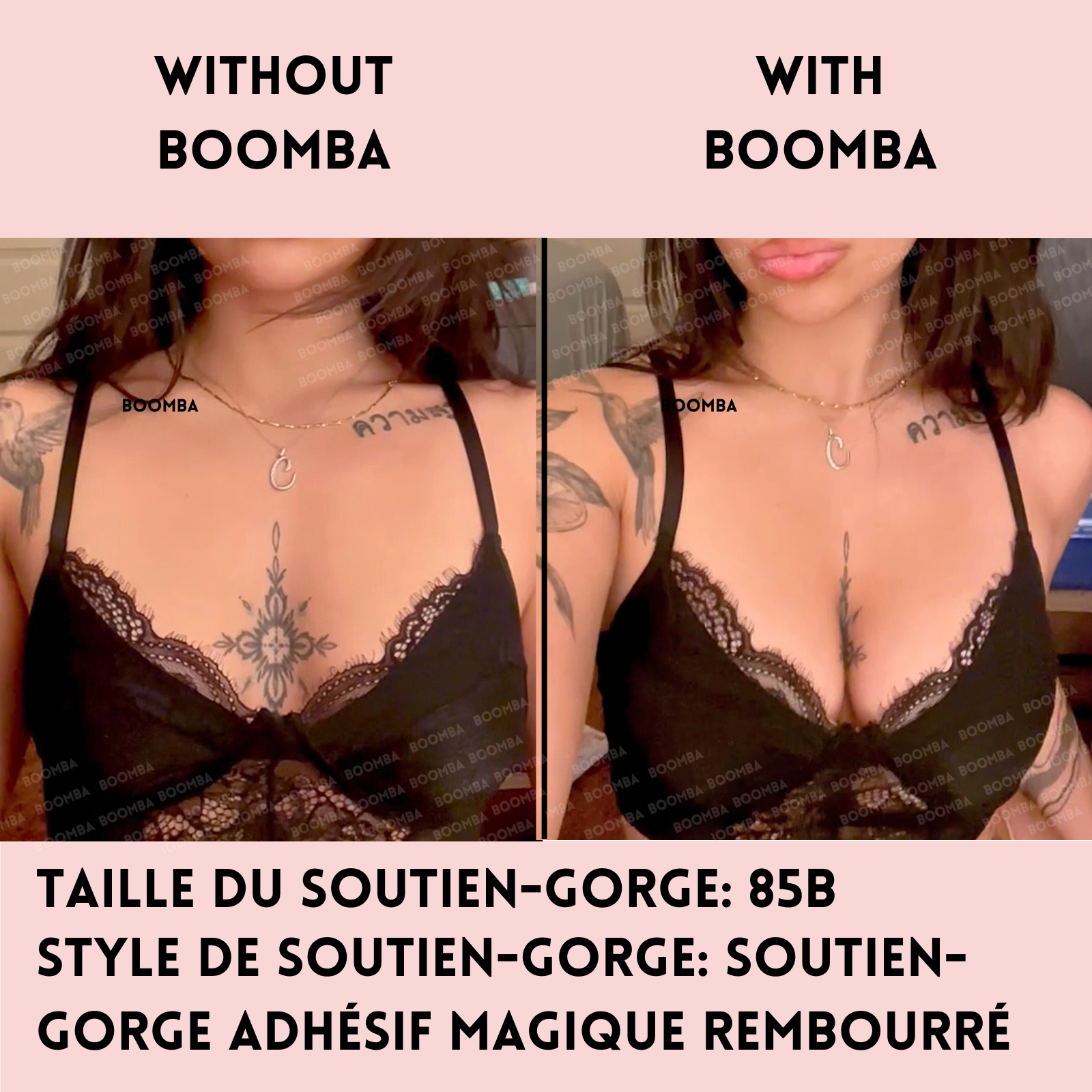 Soutien-gorge adhésif magique rembourré