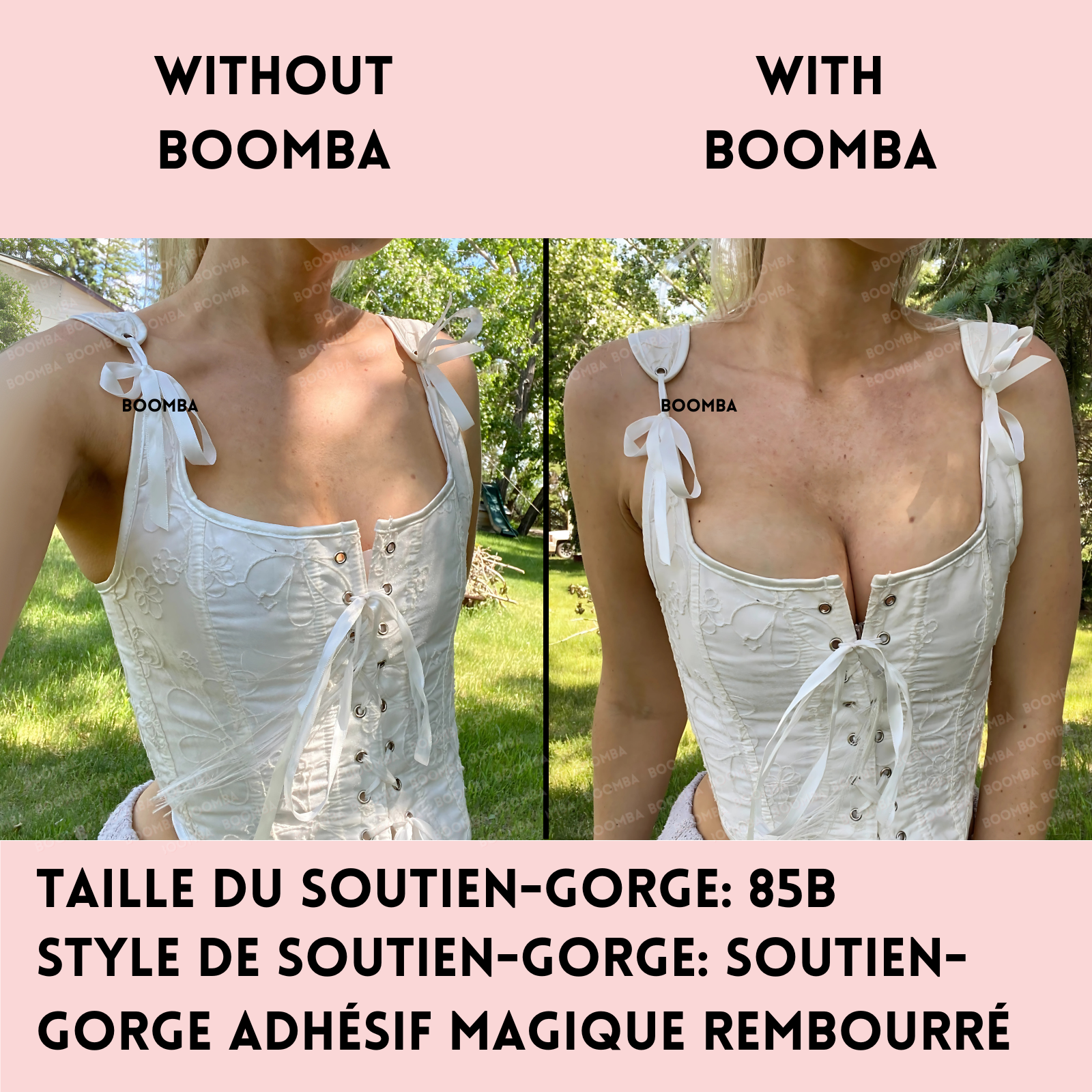 Soutien-gorge adhésif magique rembourré