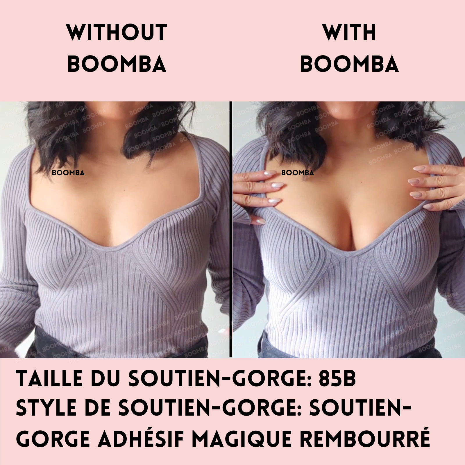 Soutien-gorge adhésif magique rembourré