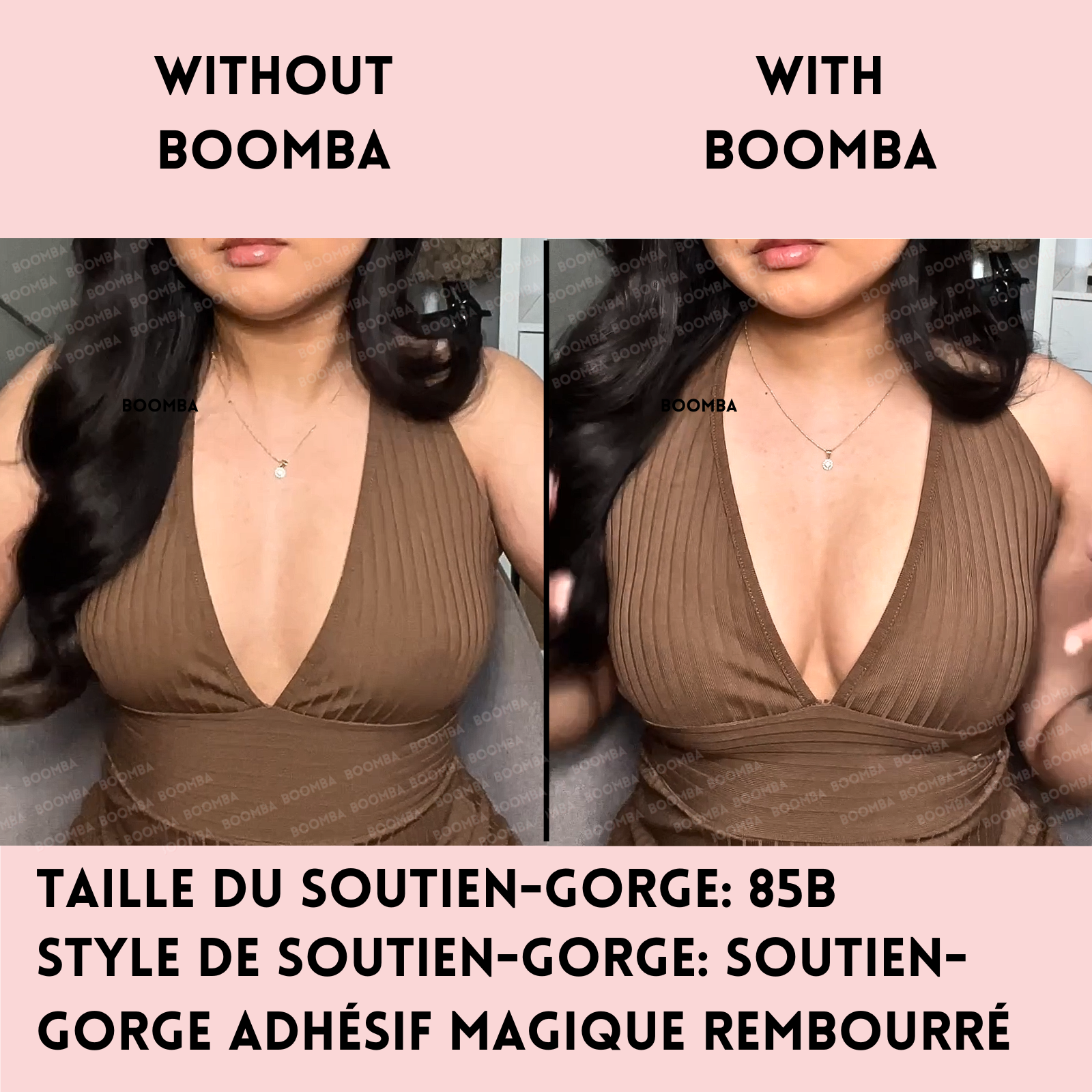 Soutien-gorge adhésif magique rembourré
