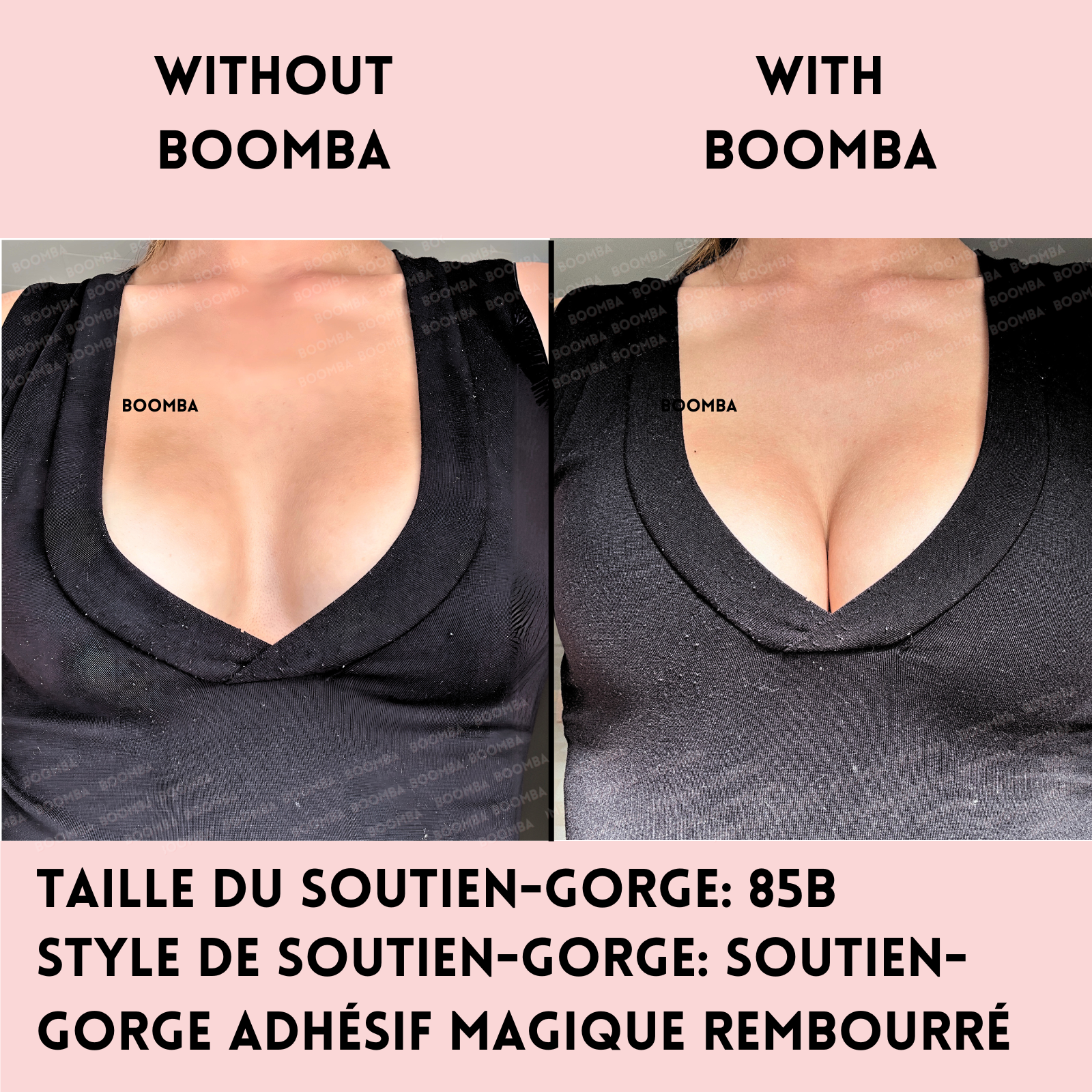 Soutien-gorge adhésif magique rembourré