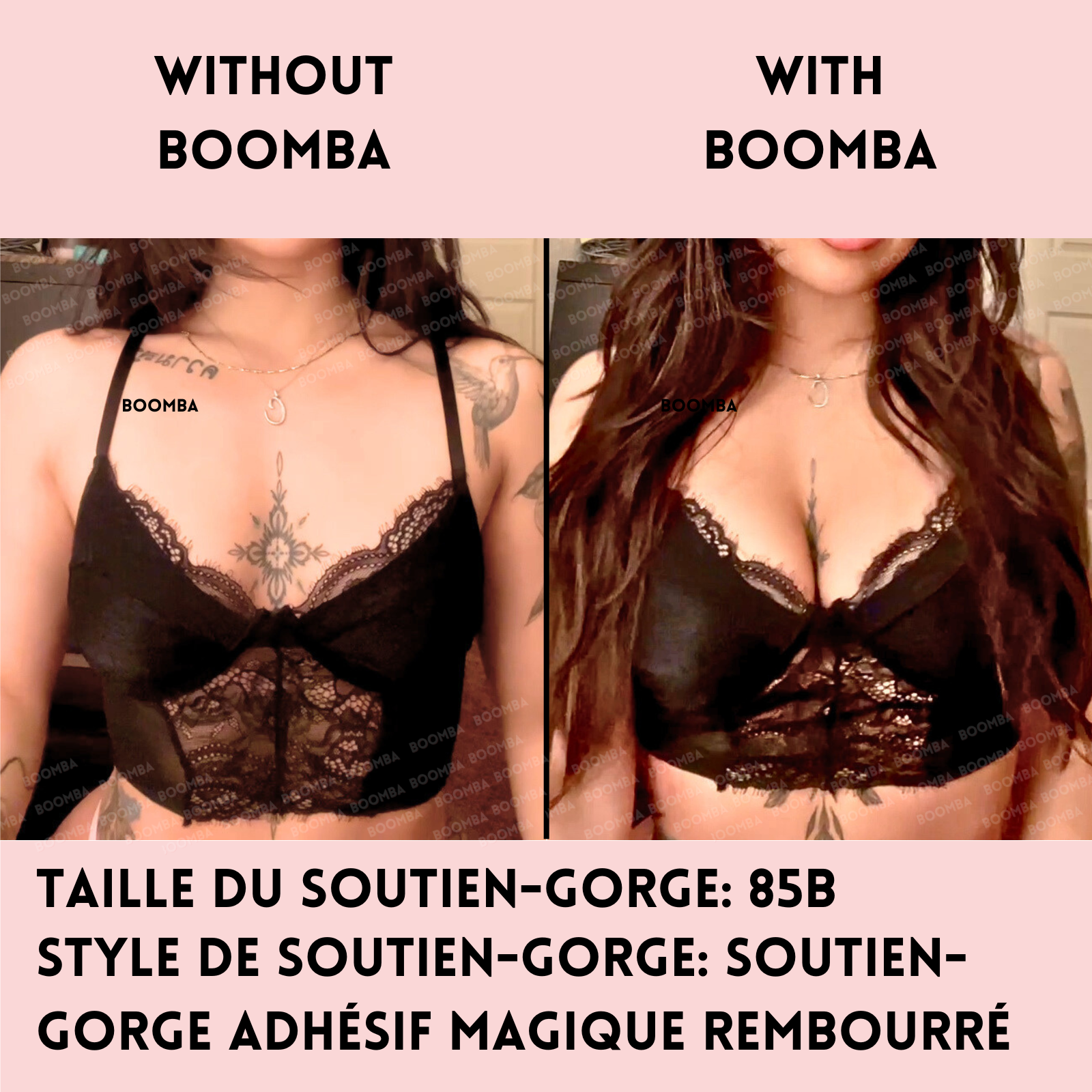Soutien-gorge adhésif magique rembourré