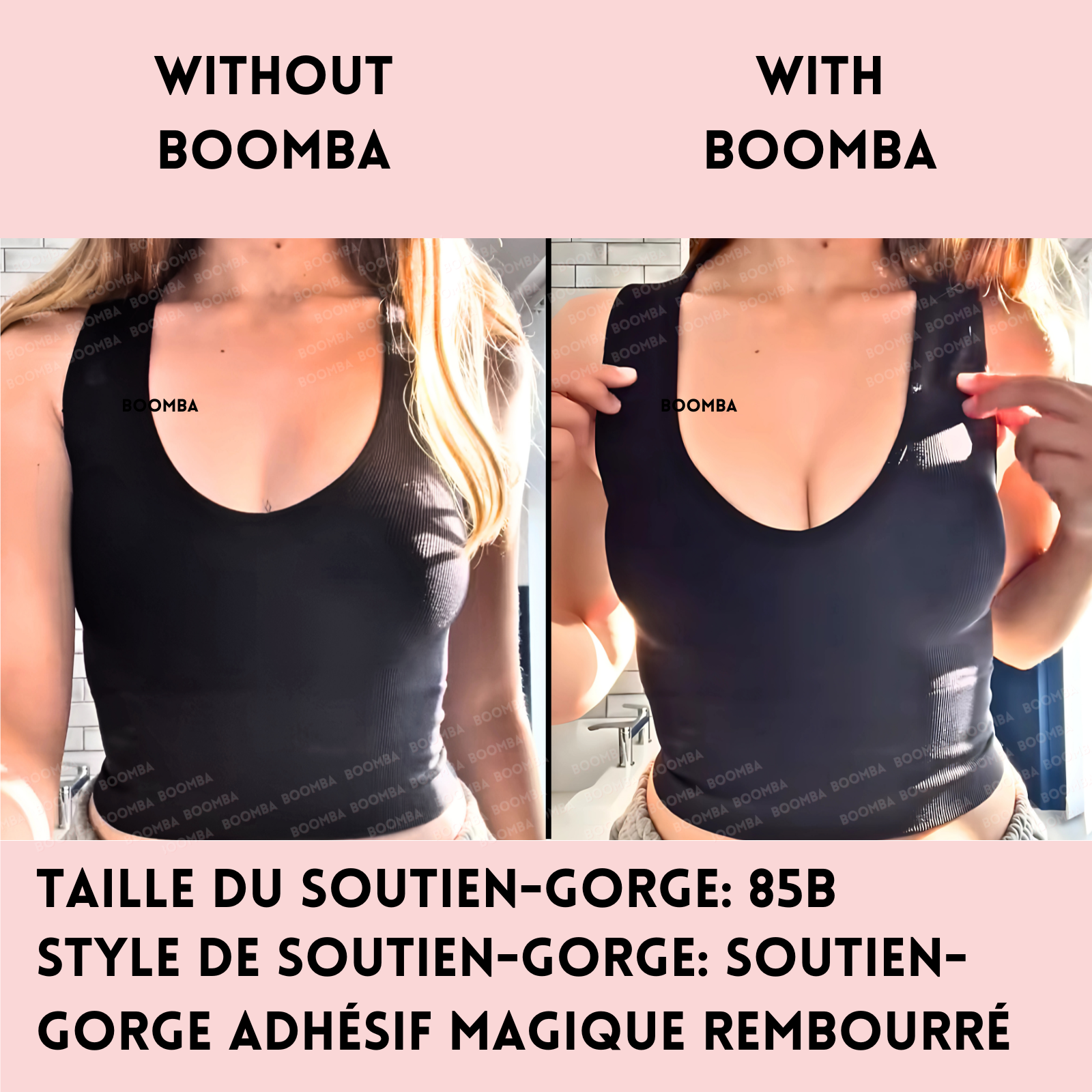 Soutien-gorge adhésif magique rembourré