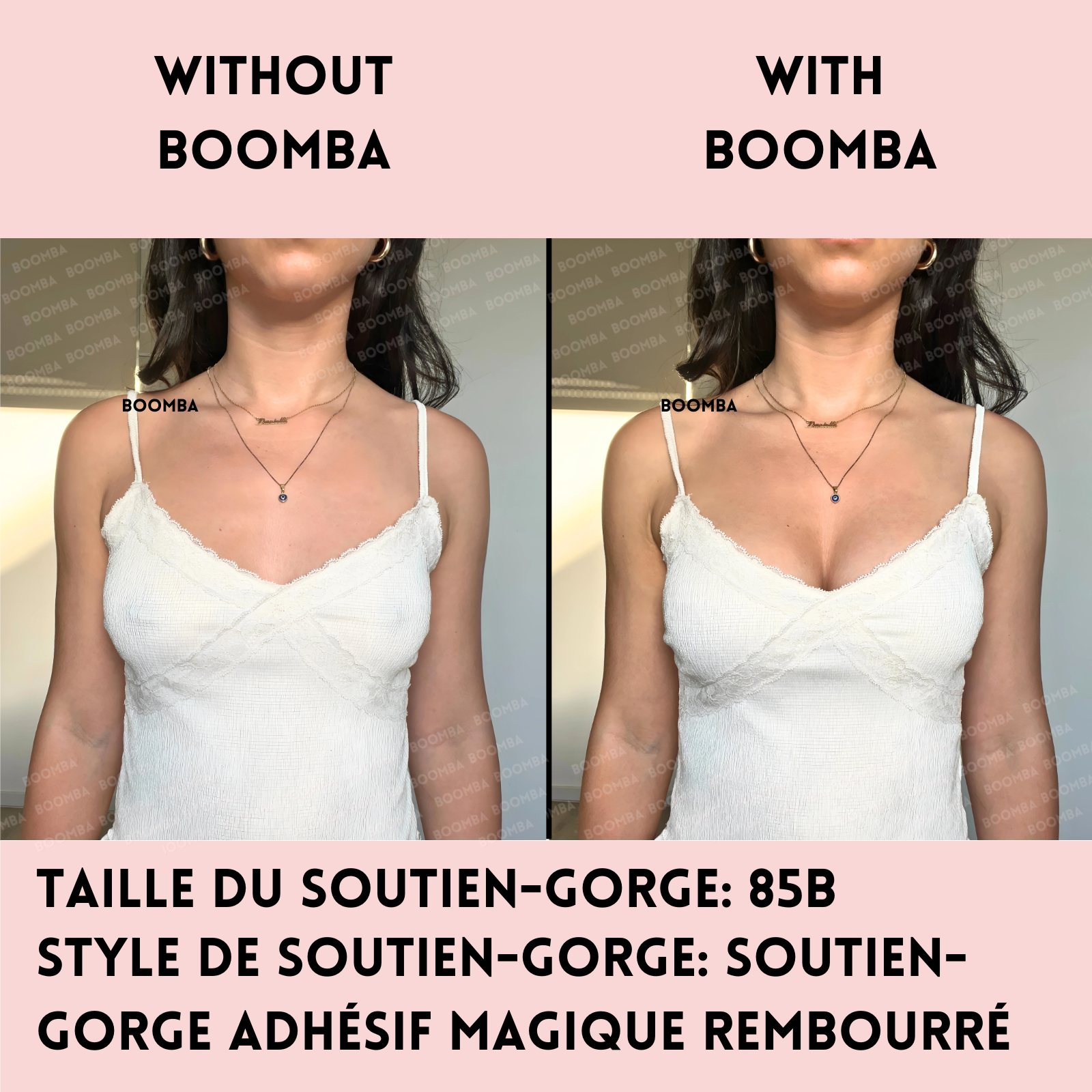 Soutien-gorge adhésif magique rembourré