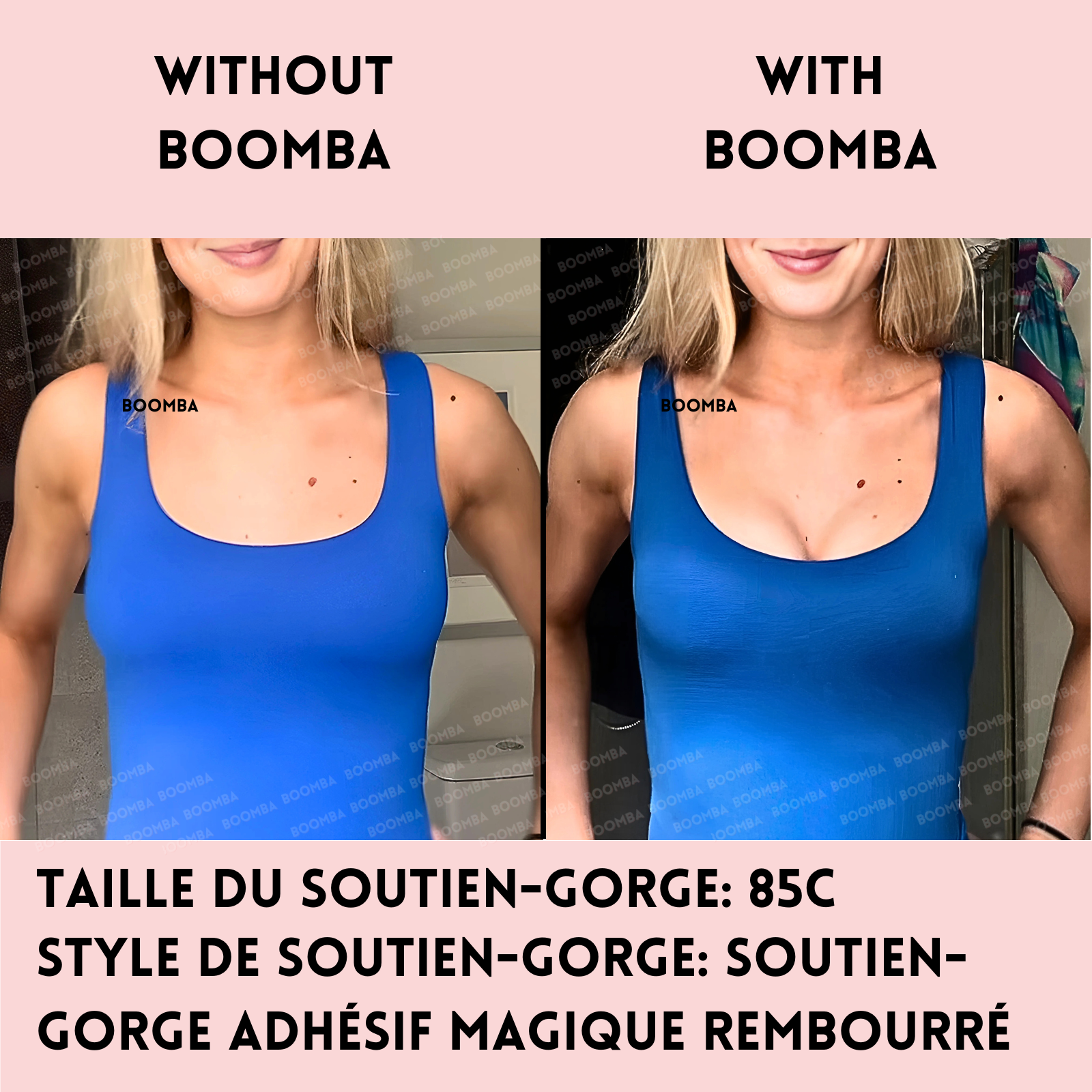 Soutien-gorge adhésif magique rembourré