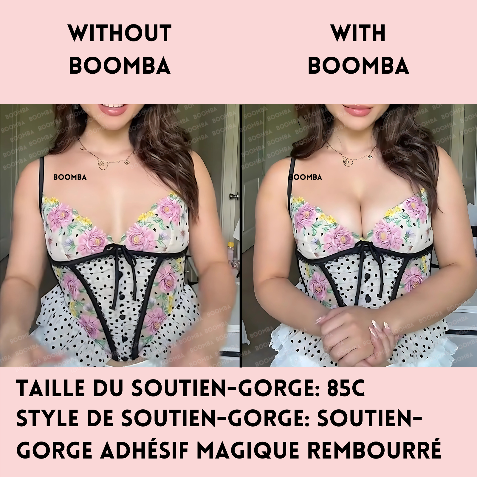 Soutien-gorge adhésif magique rembourré