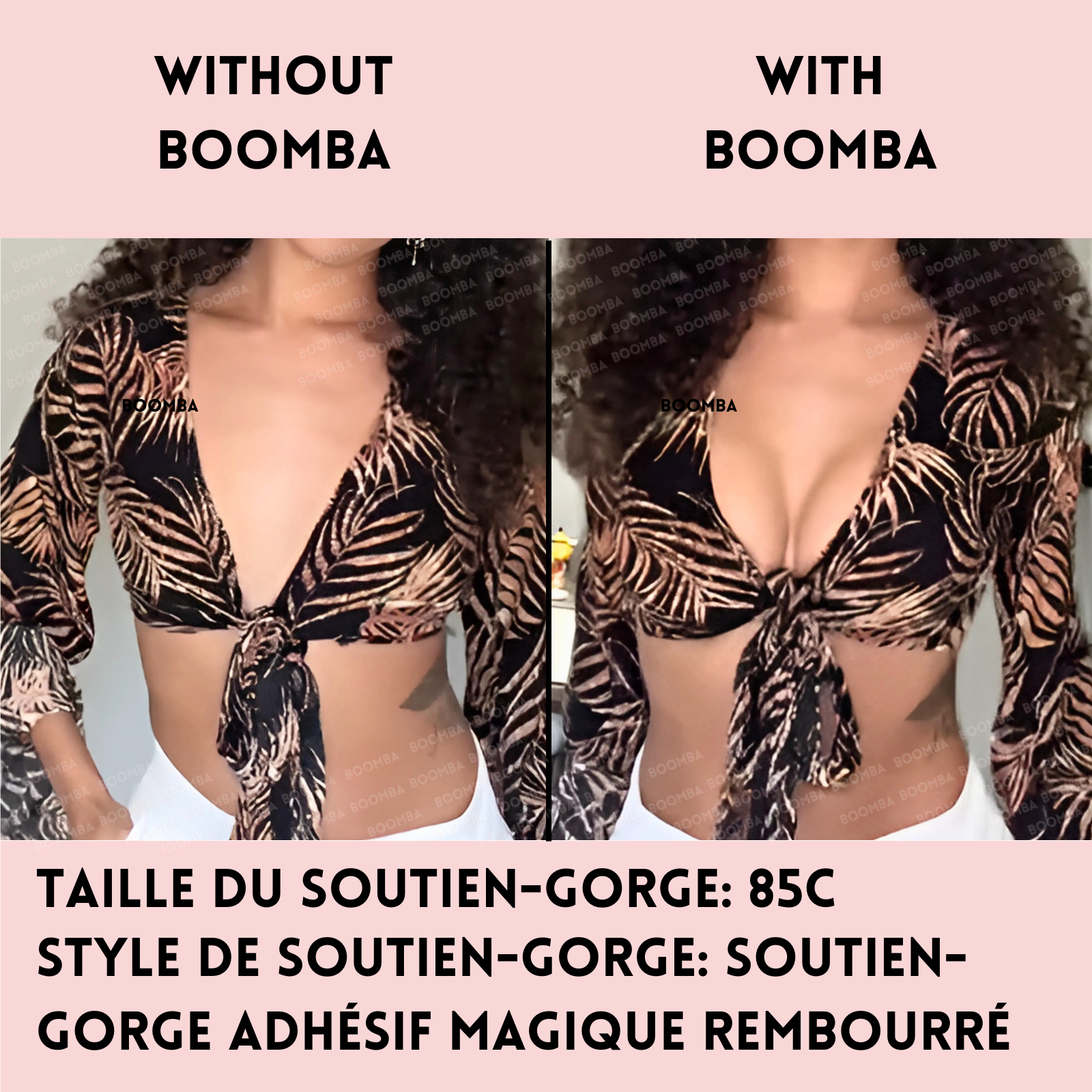 Soutien-gorge adhésif magique rembourré