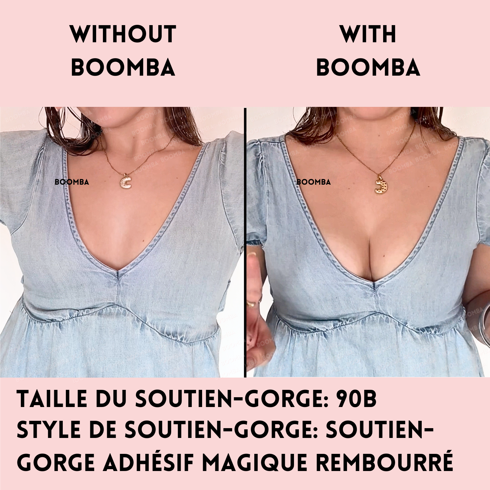 Soutien-gorge adhésif magique rembourré