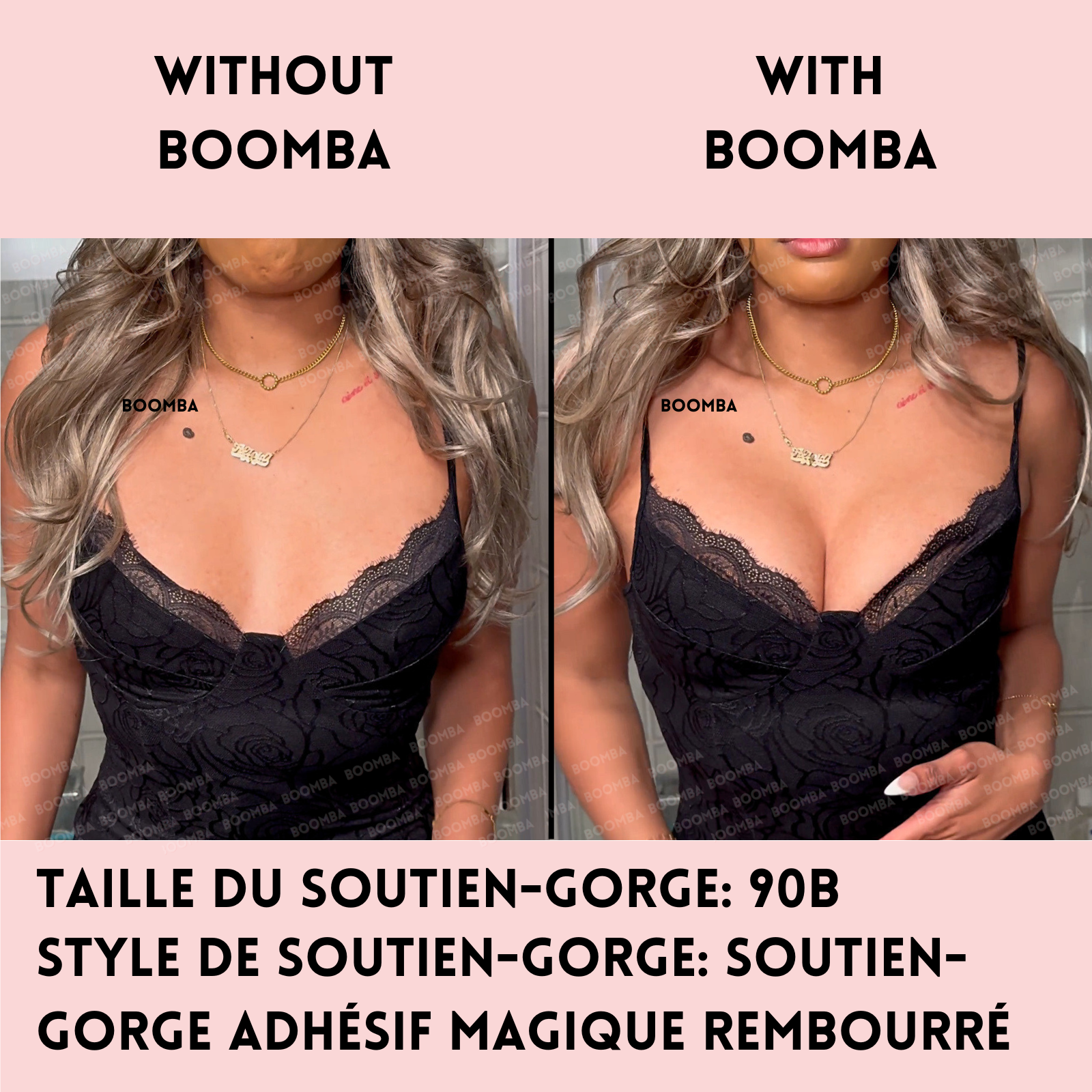 Soutien-gorge adhésif magique rembourré
