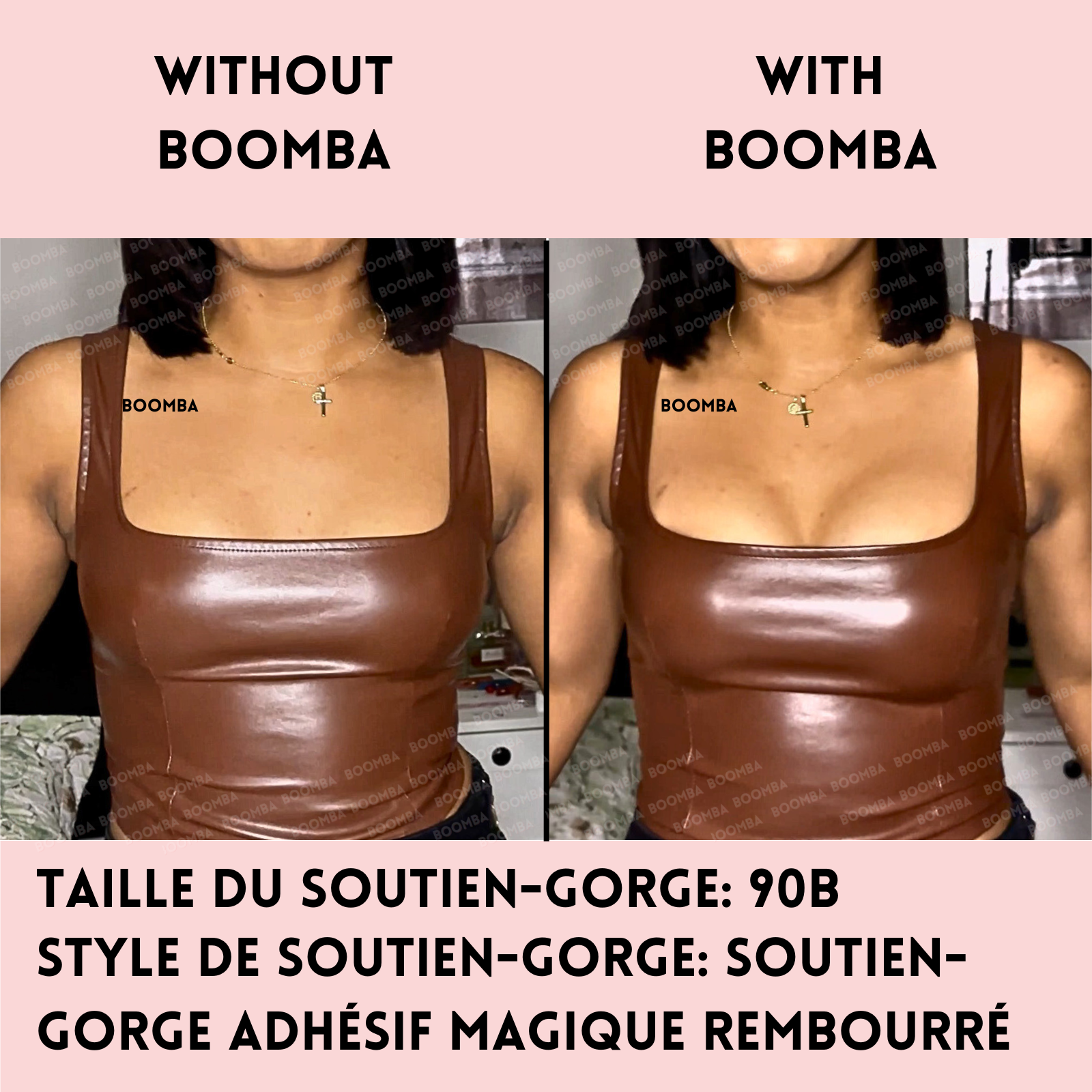 Soutien-gorge adhésif magique rembourré
