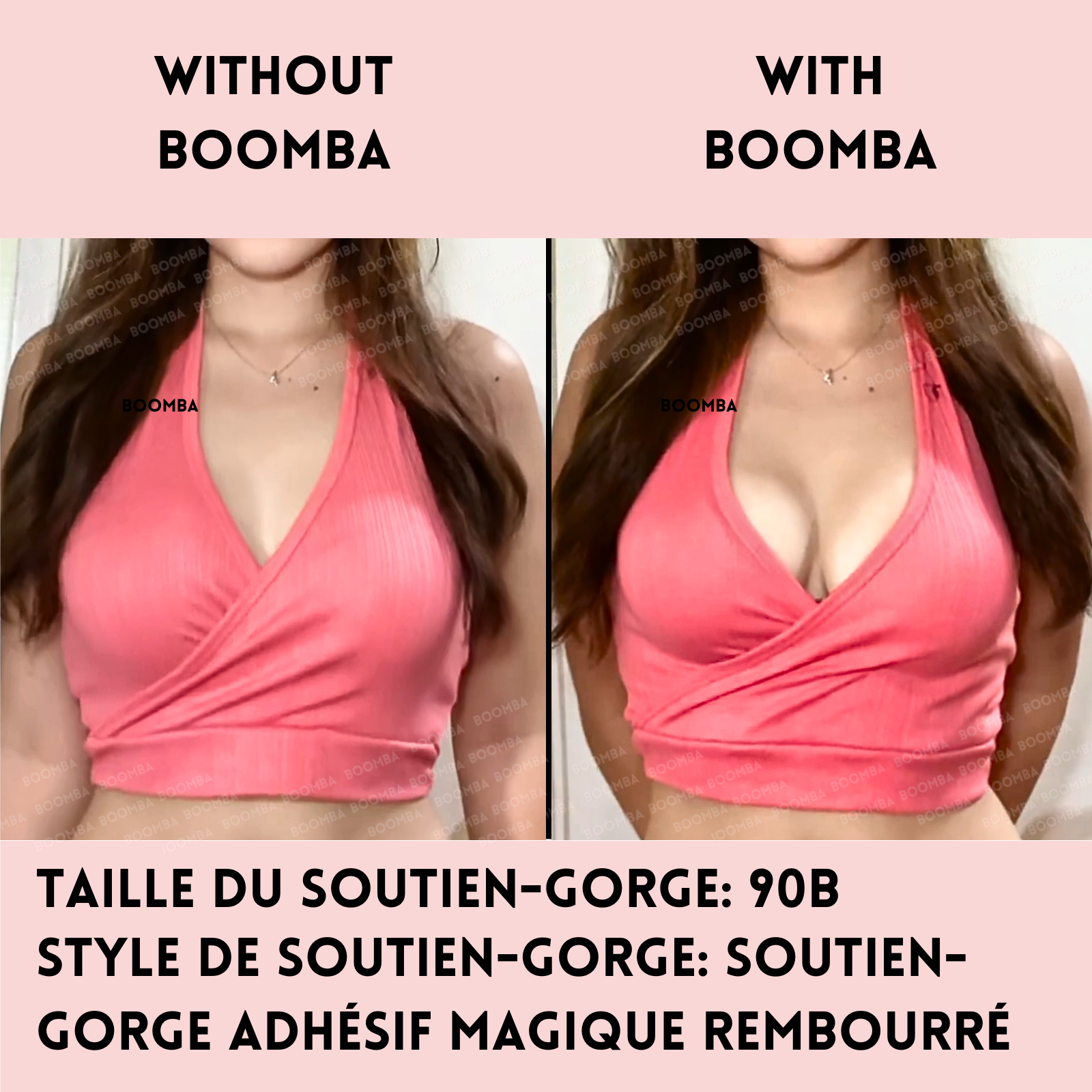 Soutien-gorge adhésif magique rembourré