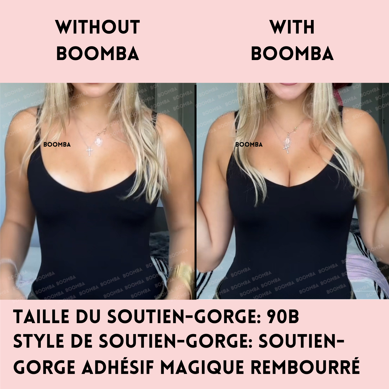 Soutien-gorge adhésif magique rembourré