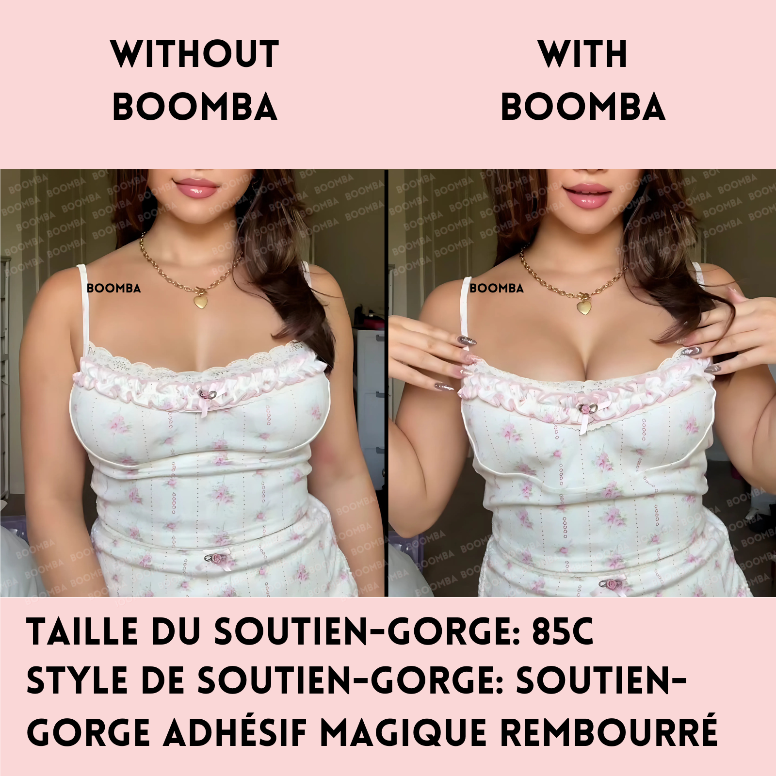 Soutien-gorge adhésif magique rembourré