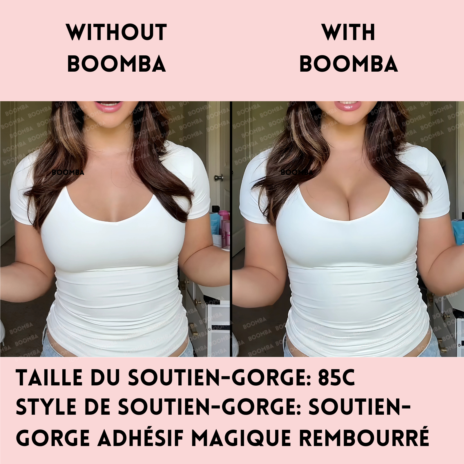 Soutien-gorge adhésif magique rembourré