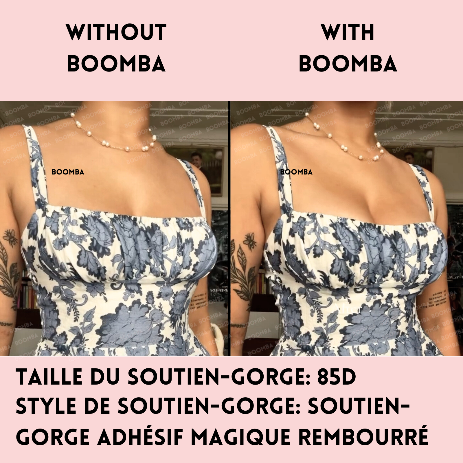 Soutien-gorge adhésif magique rembourré