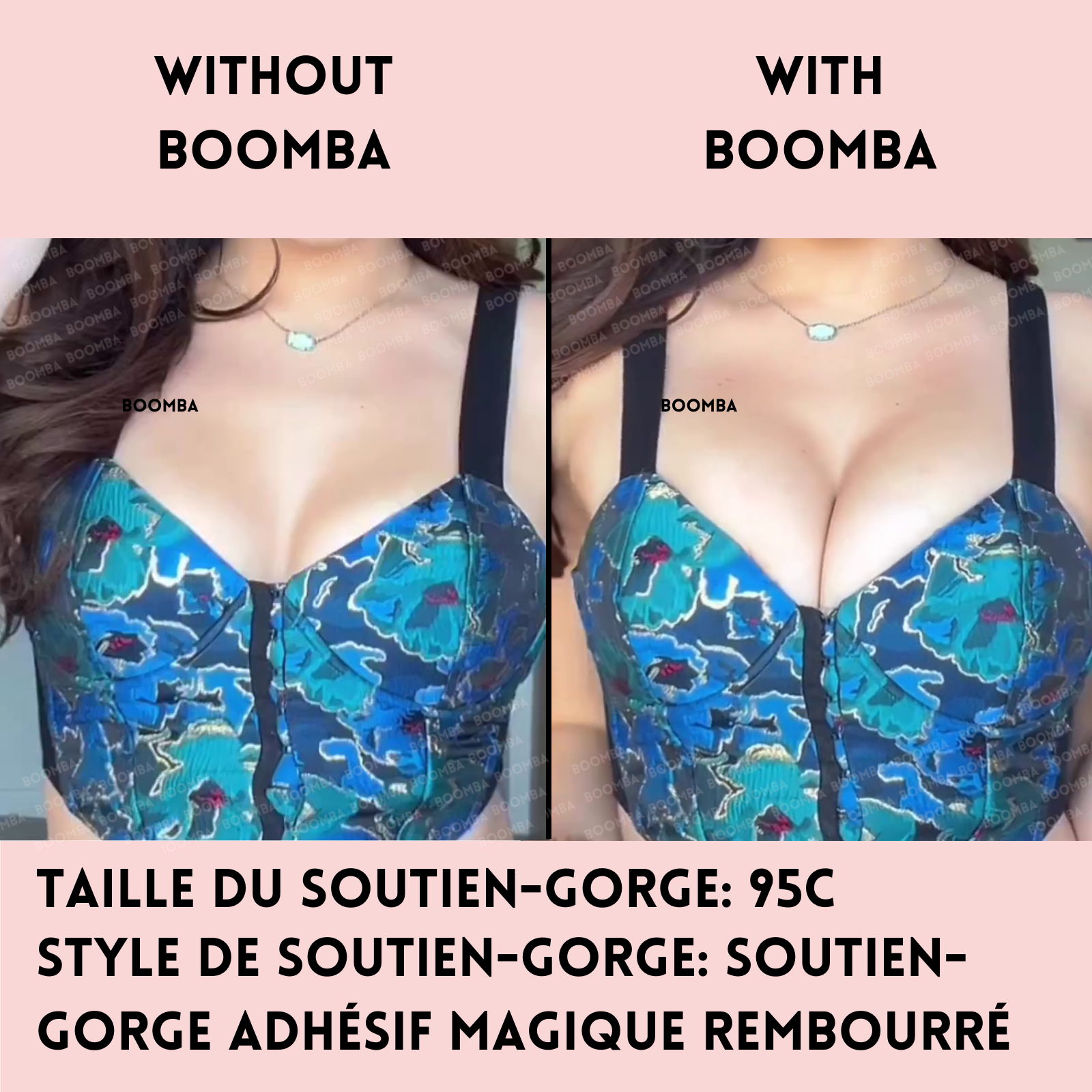 Soutien-gorge adhésif magique rembourré