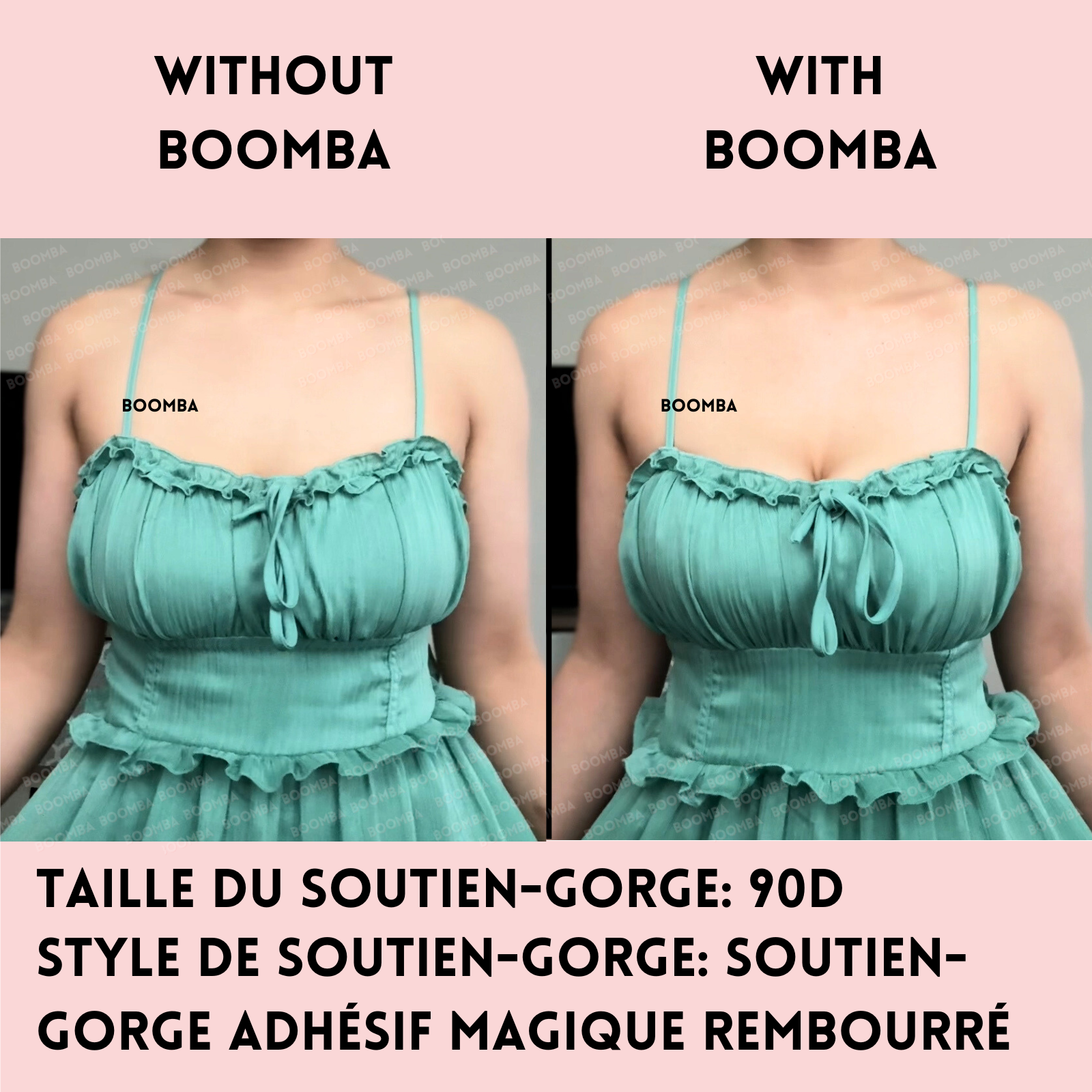 Soutien-gorge adhésif magique rembourré