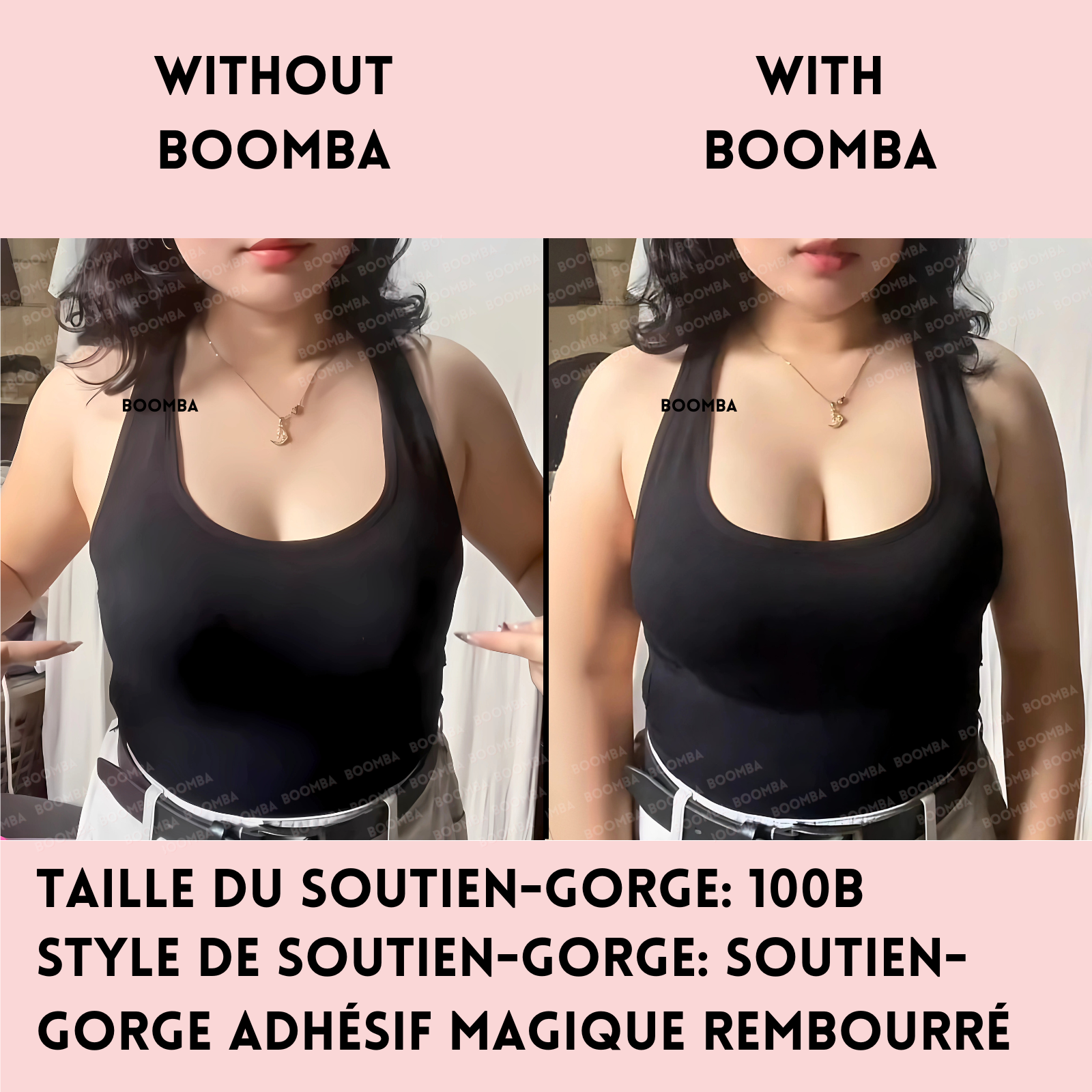 Soutien-gorge adhésif magique rembourré