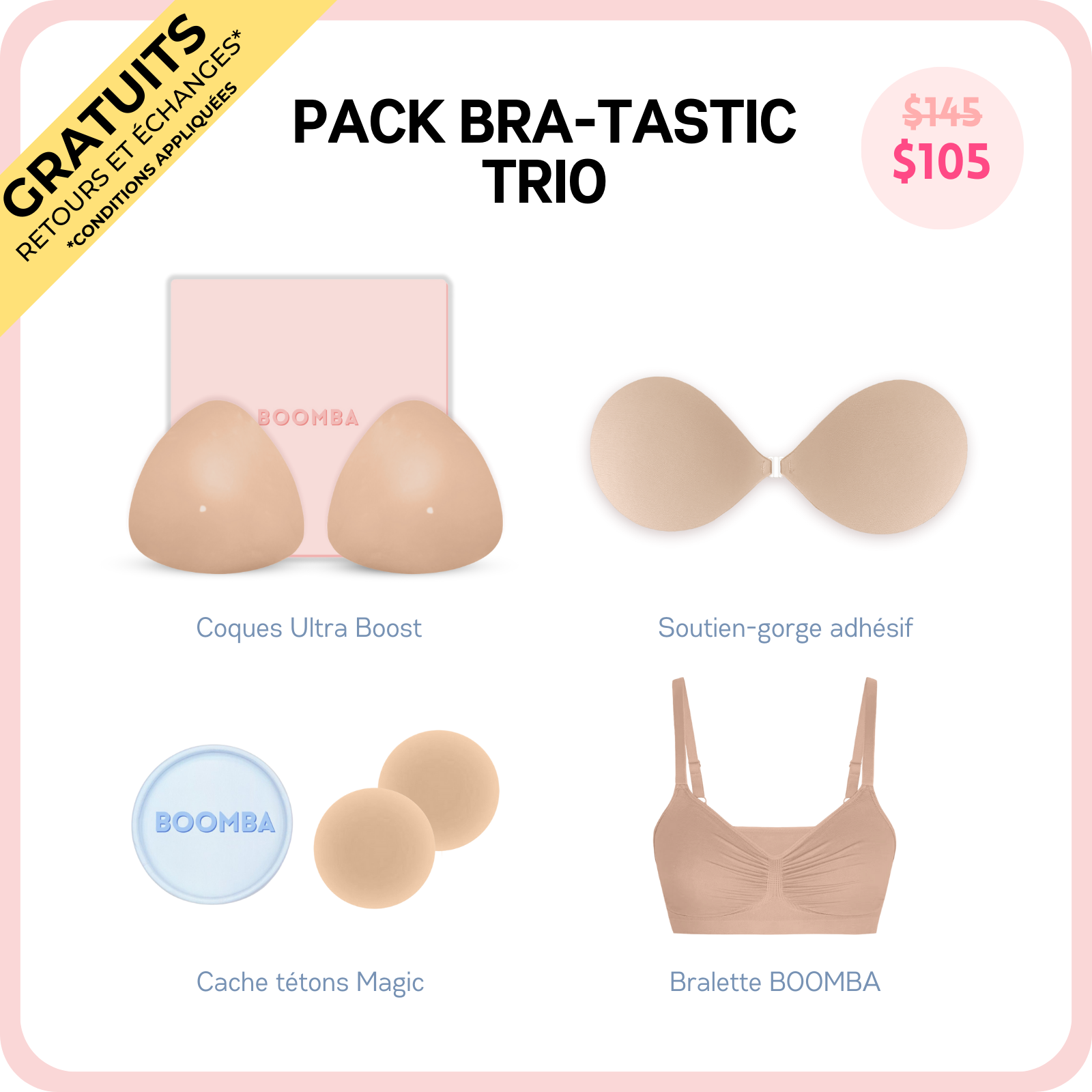 Pack Bra-tastic Trio