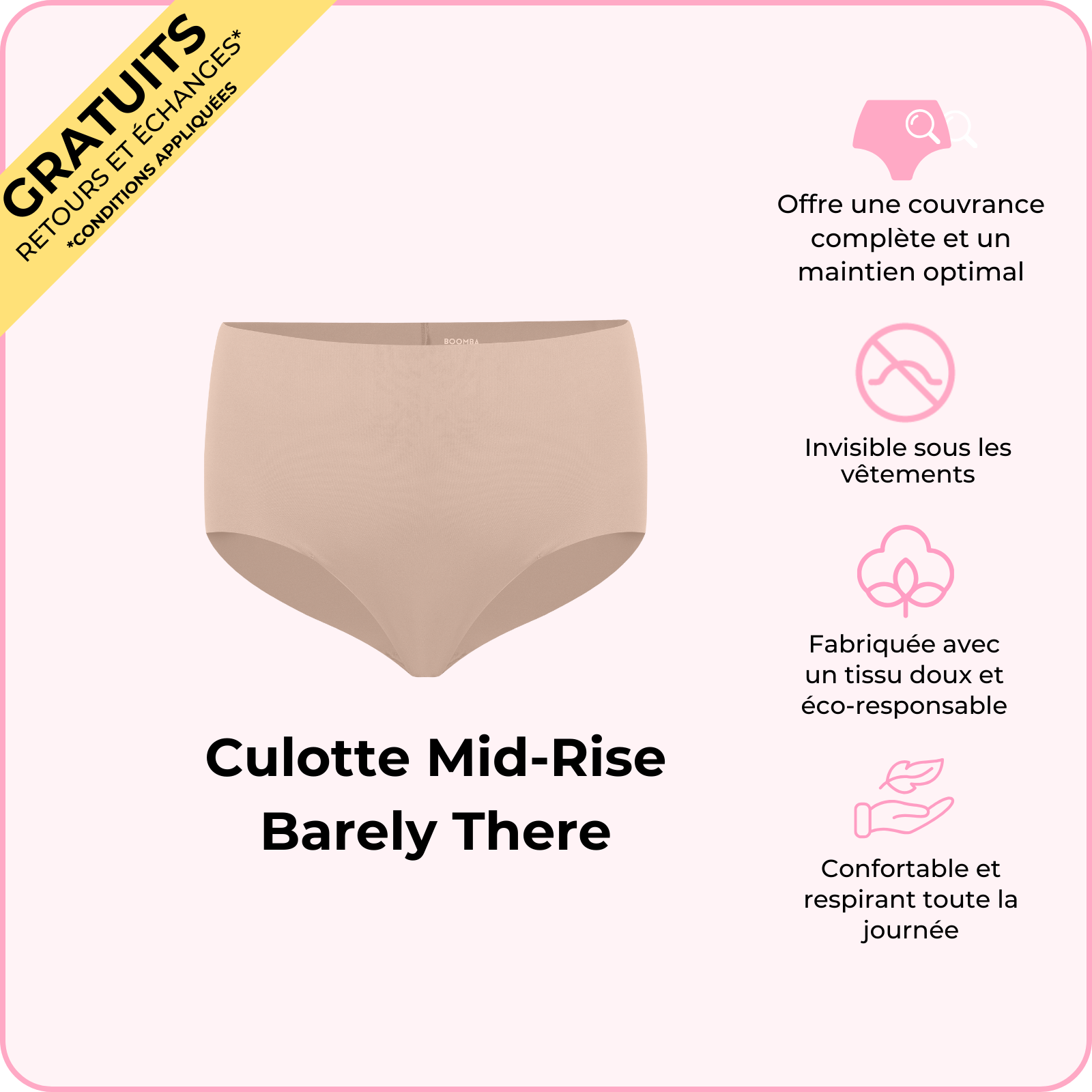 Culotte Mid-Rise Barely There