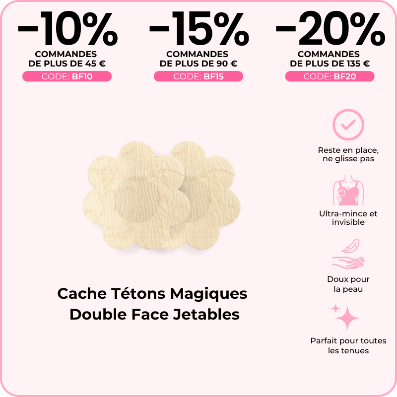 Cache Tétons Magiques Double Face Jetables