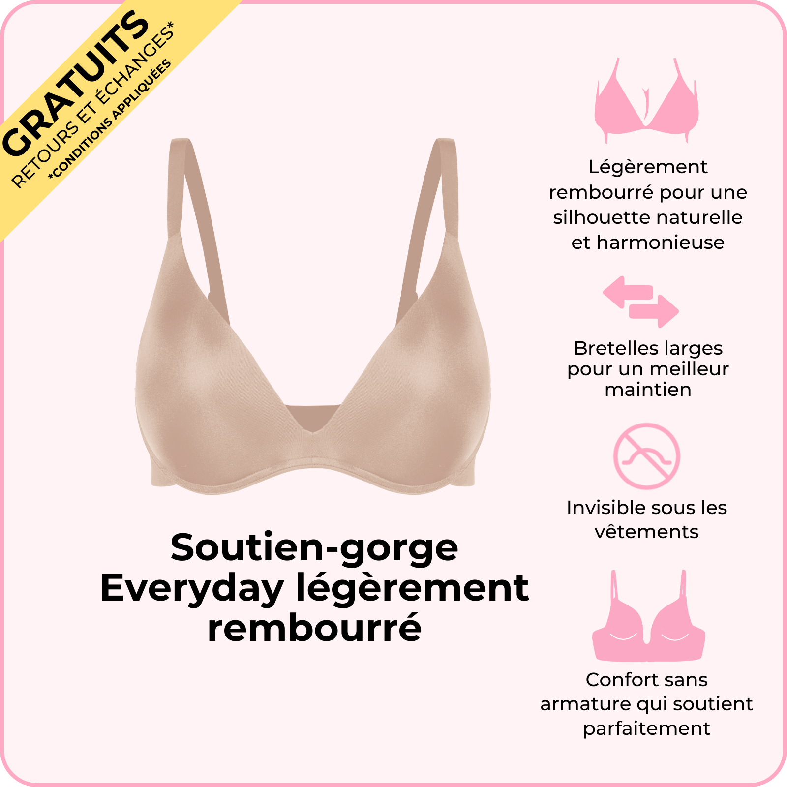 Soutien-gorge Everyday légèrement rembourré