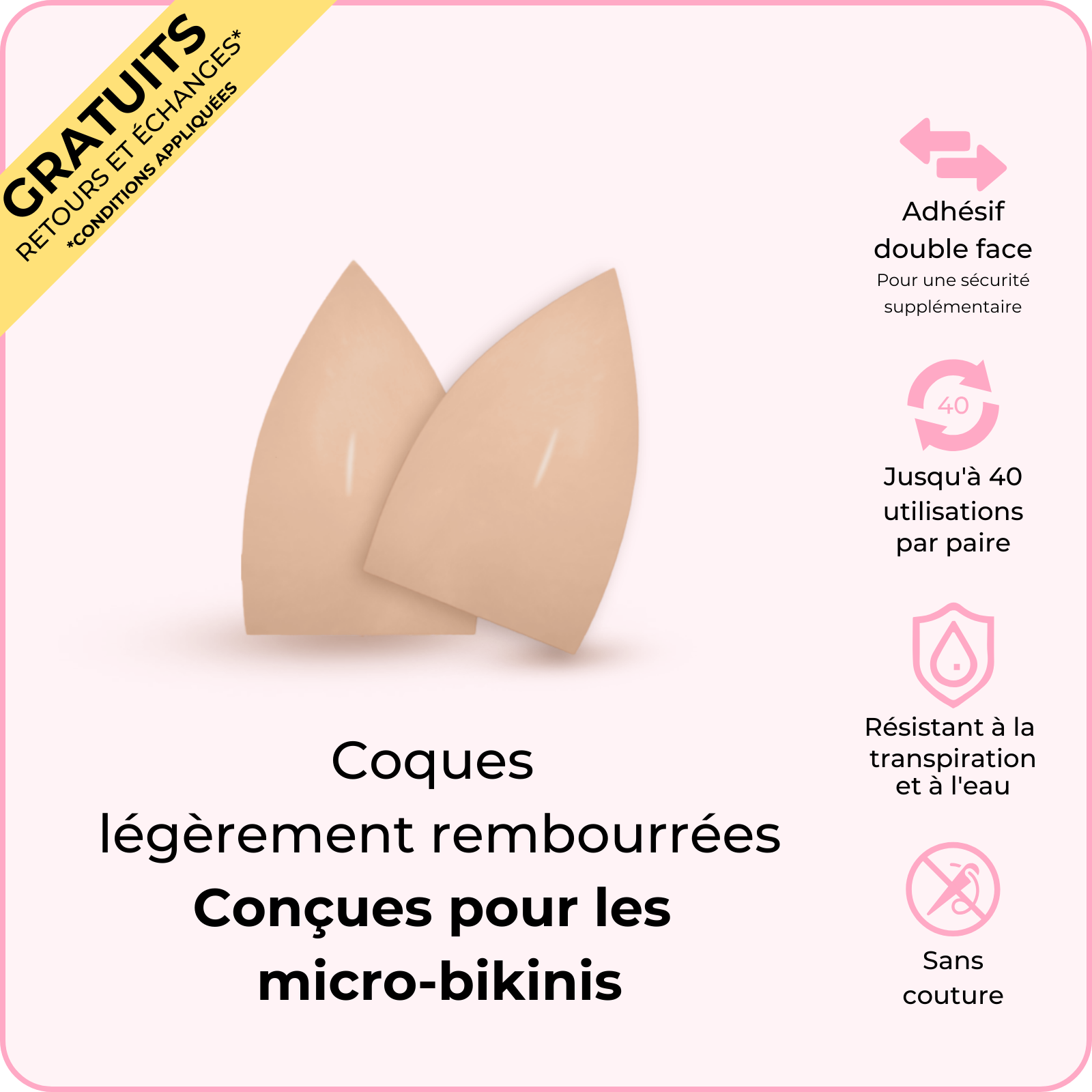 Coques Micro Lift (Deux paires)