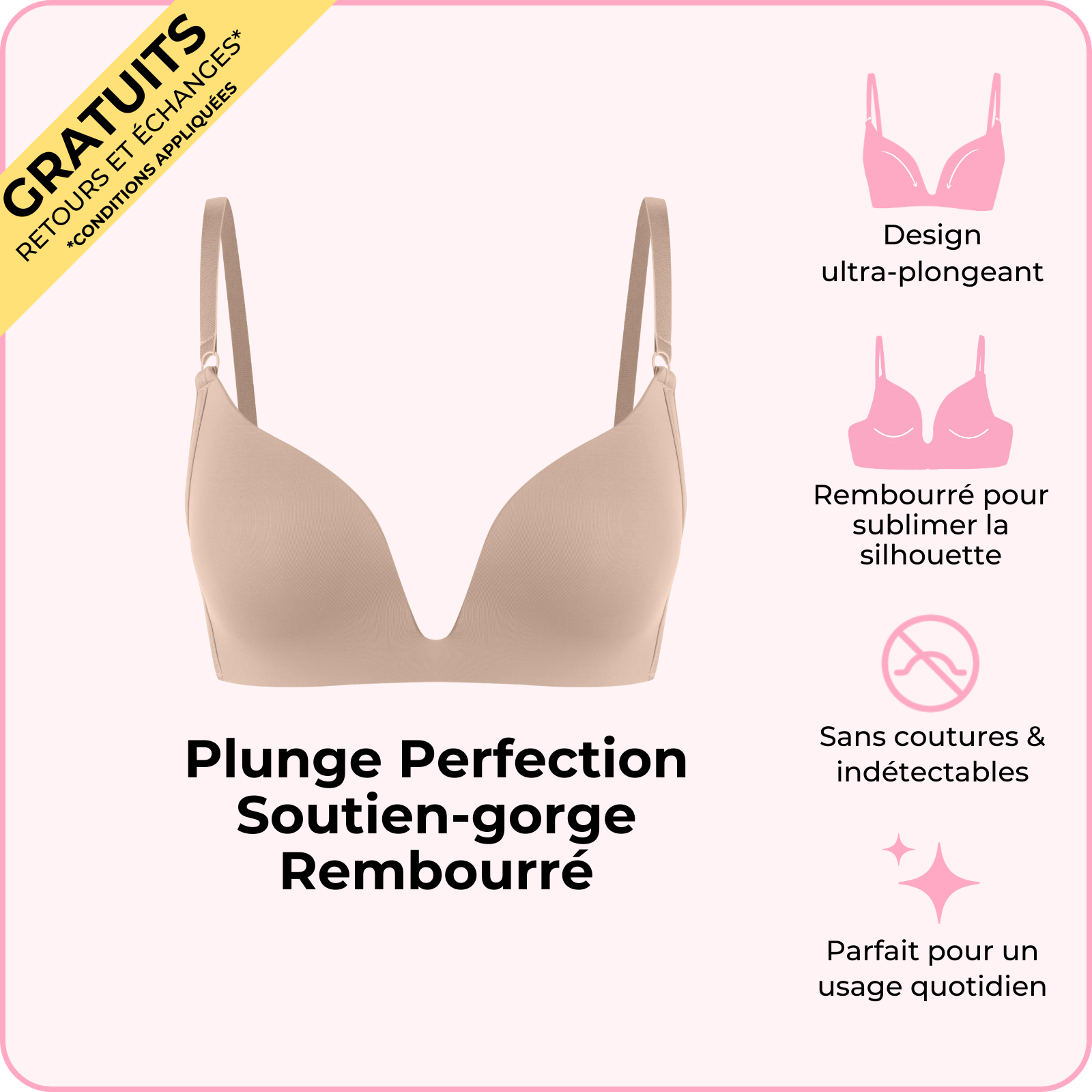 Soutien-gorge Plunge Perfection rembourré